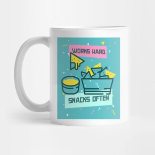 Works Hard, Snacks Often - Nacho Edition Mug